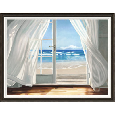 Window By The Sea Oil Painting Print East Urban Home Size 34 H X