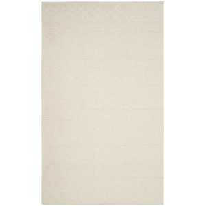 Xamiera Hand Tufted Wool Ivory Geometric Area Rug