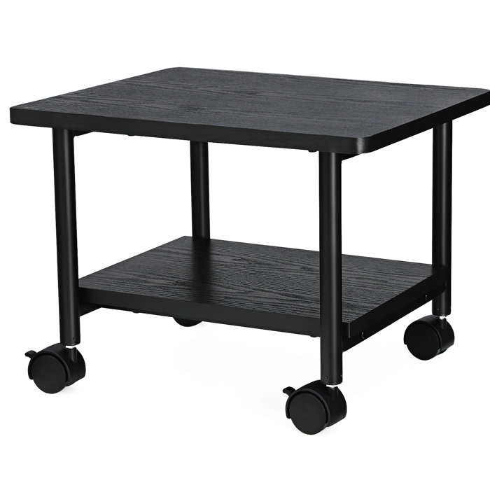 Under Desk Mobile Printer Stand With Shelf And Heavy Duty Storage Rack For Office Home Under Desk Mobile Printer Stand With Shelf And Heavy Duty Storage Rack For Office Home