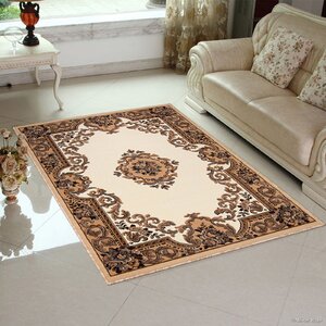 Hand-Woven Ivory/Brown Area Rug