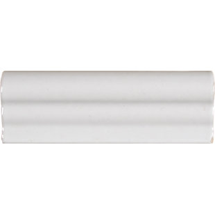 White Ceramic Pencil Tile Wayfair 2 X 6 Ceramic Tile Trim In Whisper White