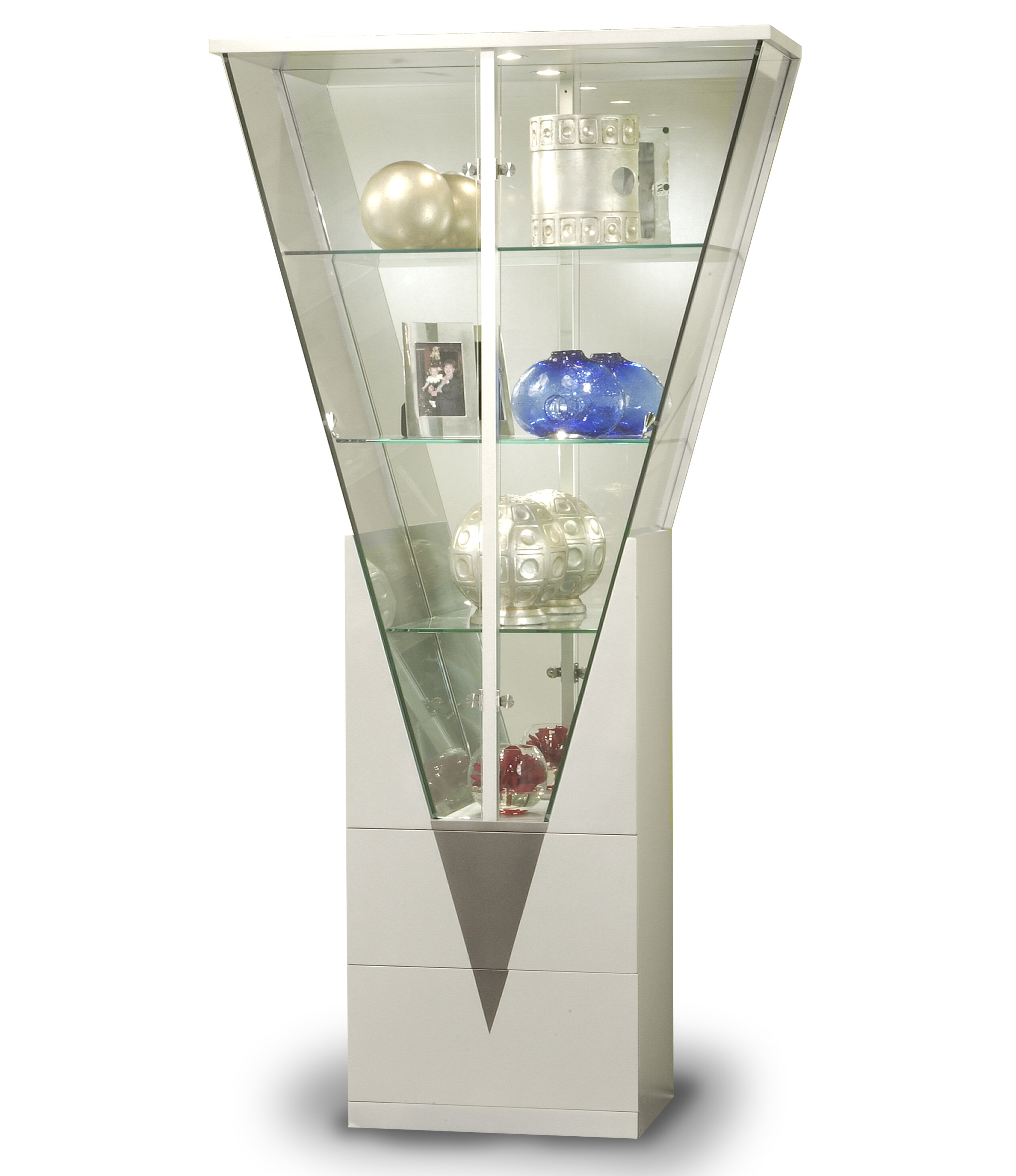 Orren Ellis Banerjee Lighted Curio Cabinet Reviews Wayfair