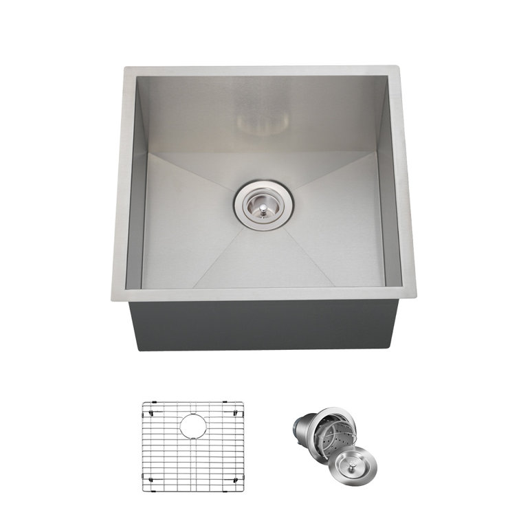 Mrdirect Stainless Steel 20 X 19 Undermount Kitchen Sink With Additional Accessories Wayfair