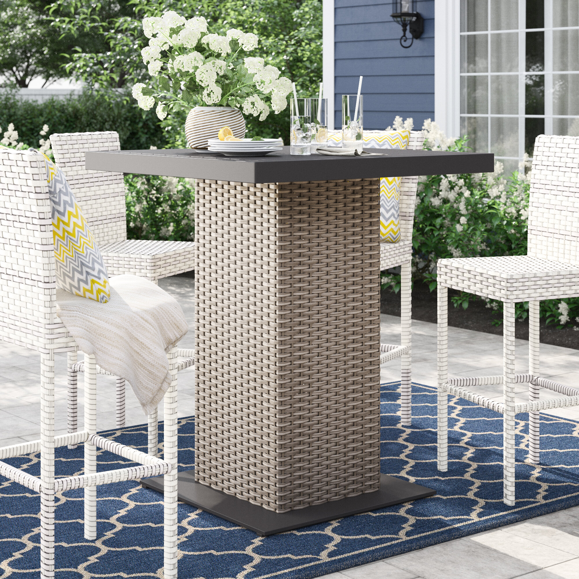 Sol 72 Outdoor Rockport Square 42 Bar Table Reviews Wayfair