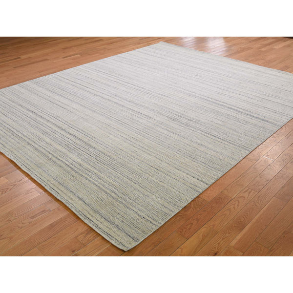 World Menagerie One Of A Kind Delapena Gabbeh With Grass Oriental Hand Knotted 8 X 10 Wool Beige Area Rug Wayfair