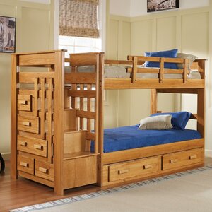 Twin Bunk Bed with Storage