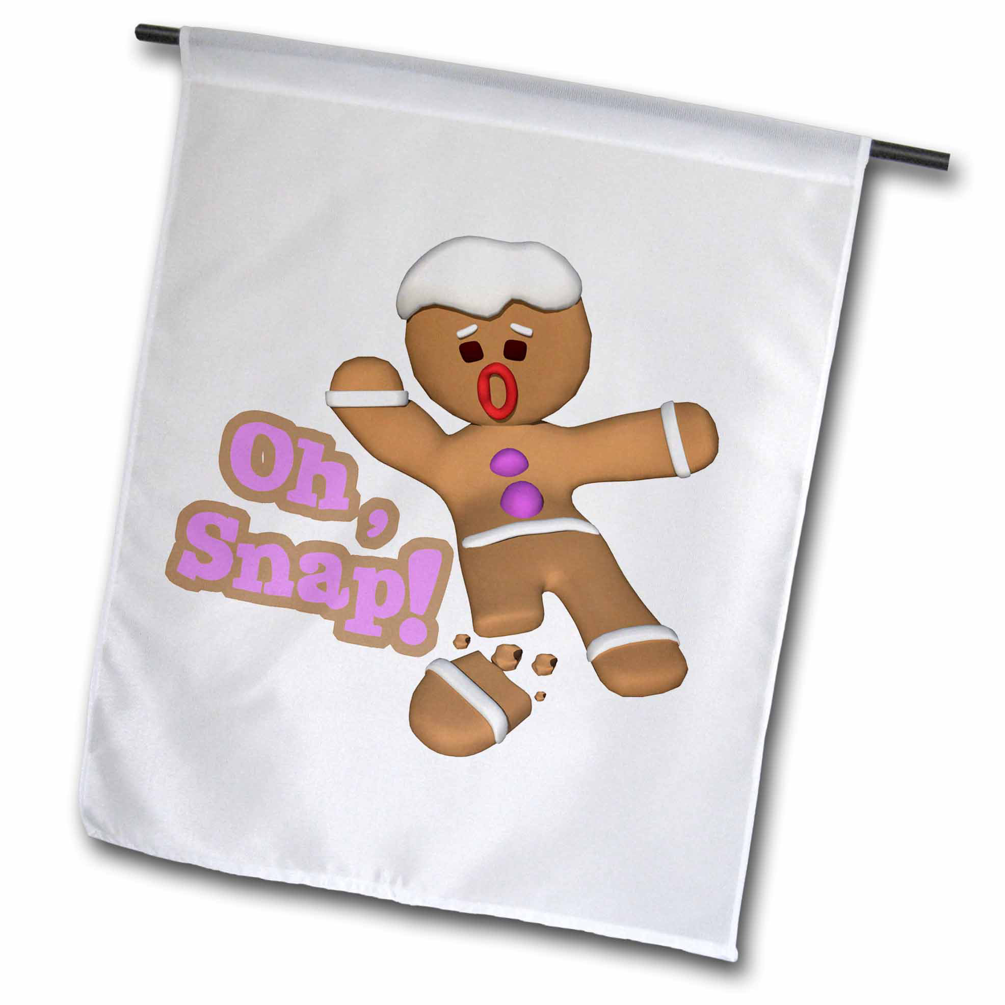 Rose Funny Oh Snap Broken Sned Gingerbread Man Cookie Holiday Oh Snap Broken Sned Gingerbread Man