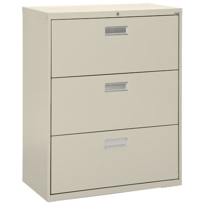 Sandusky 3 Drawer Lateral Filing Cabinet Color Putty Size 4087 H X