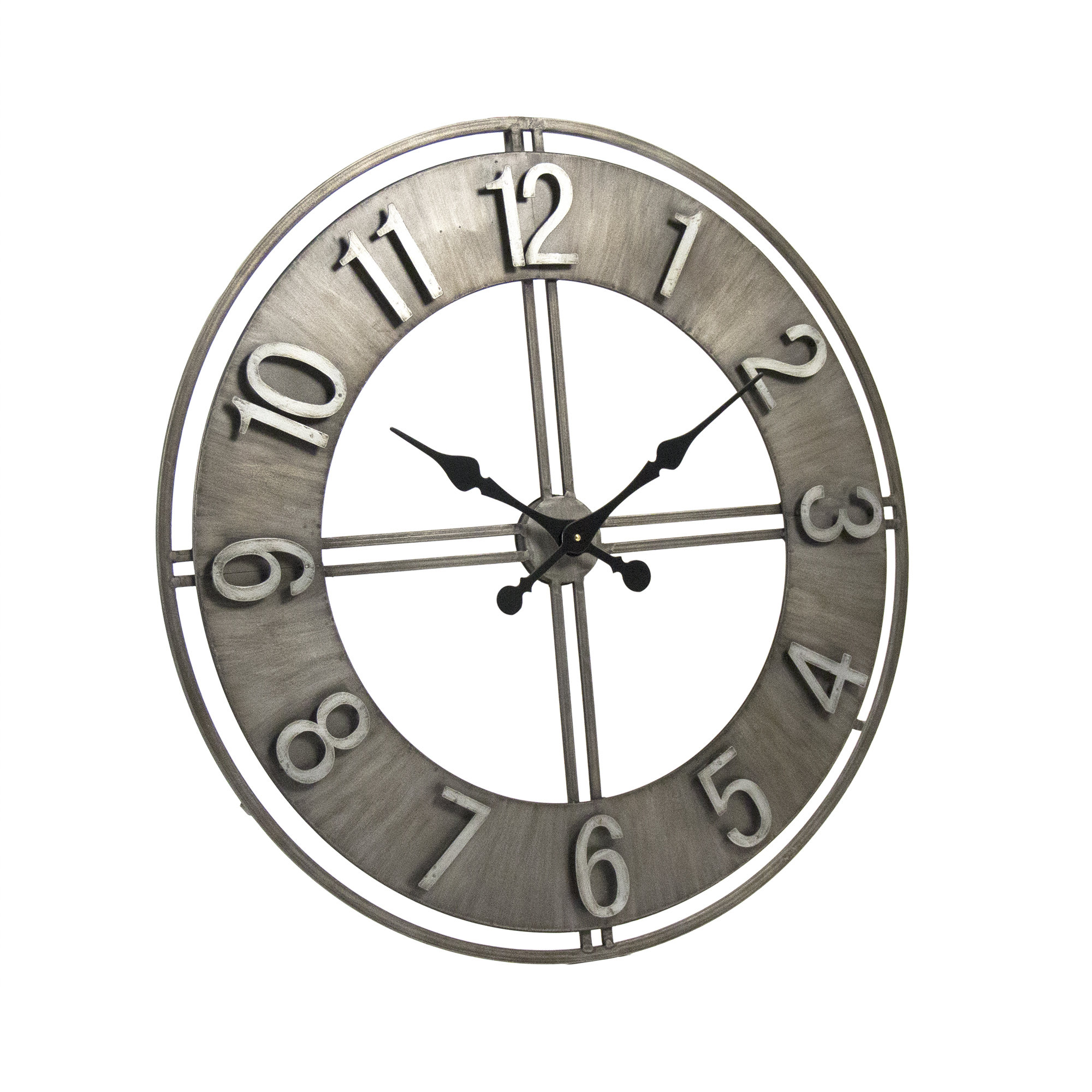 Zentique Metal Wall Clock & Reviews Wayfair