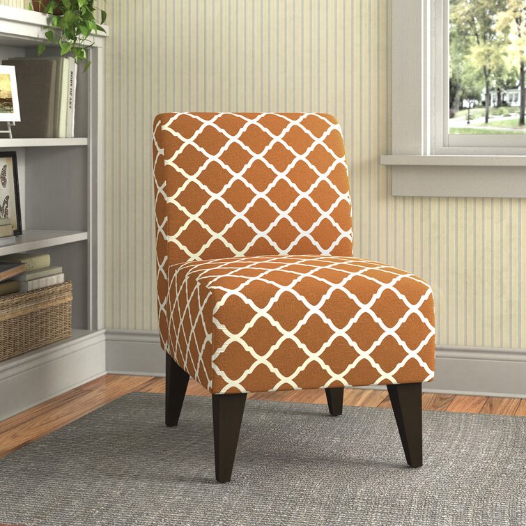 slipper chair orange