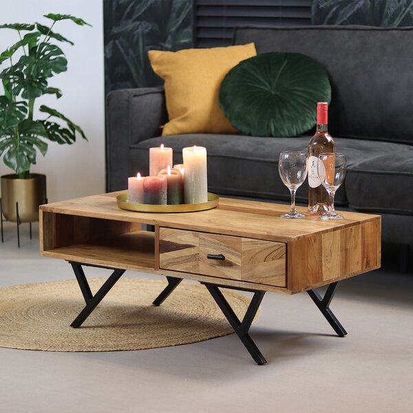 colne solid wood coffee table