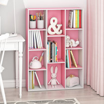 pink book shelf