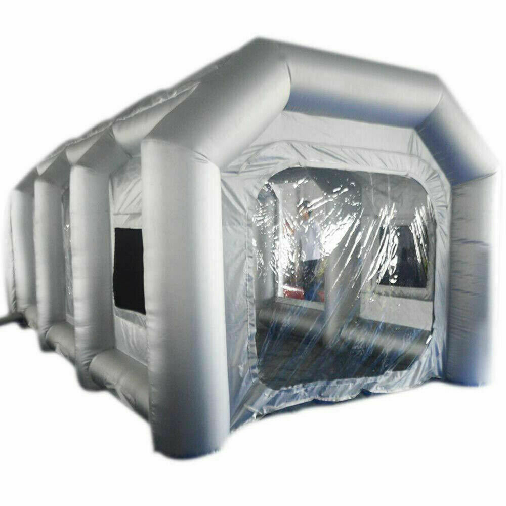 23x13x8.Ft Portable Inflatable Spray Paint Booth Auto Workstation Tent & Blowers 