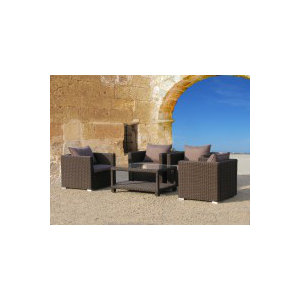 5-tlg. Loungesofa-Set Ibiza / Pepe mit Kissen vo..