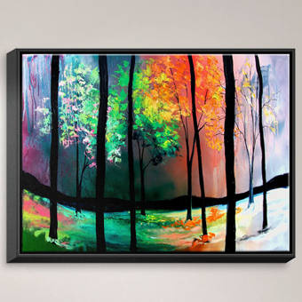 Dianochedesigns The Four Seasons By Aja Ann Painting Print On
