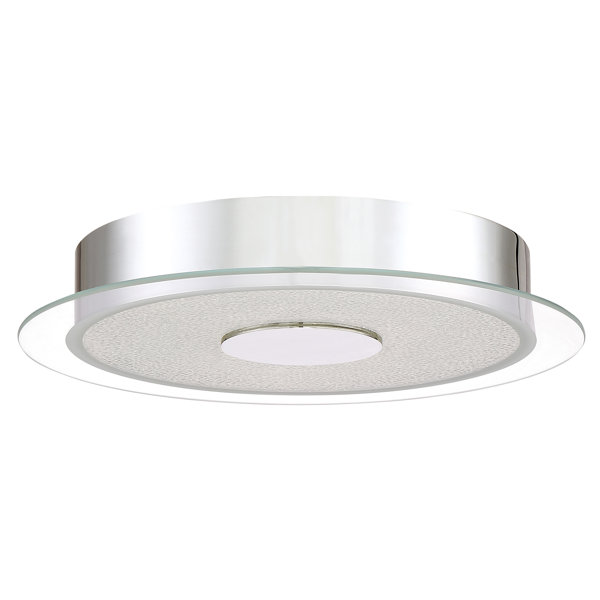 Orren Ellis Coletta 1 Light 13 75 Simple Drum Flush Mount Reviews Wayfair