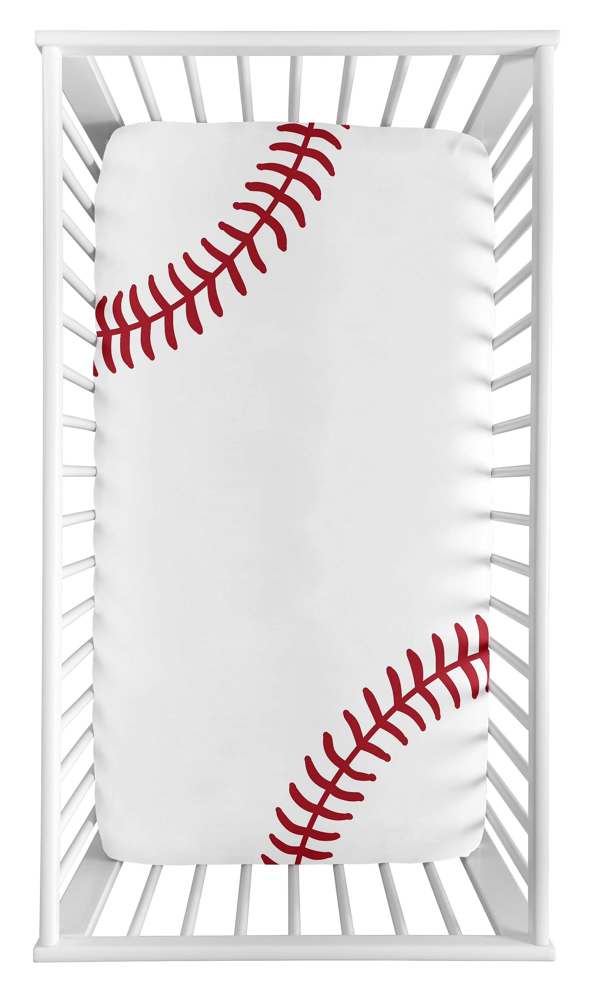 baseball crib sheet