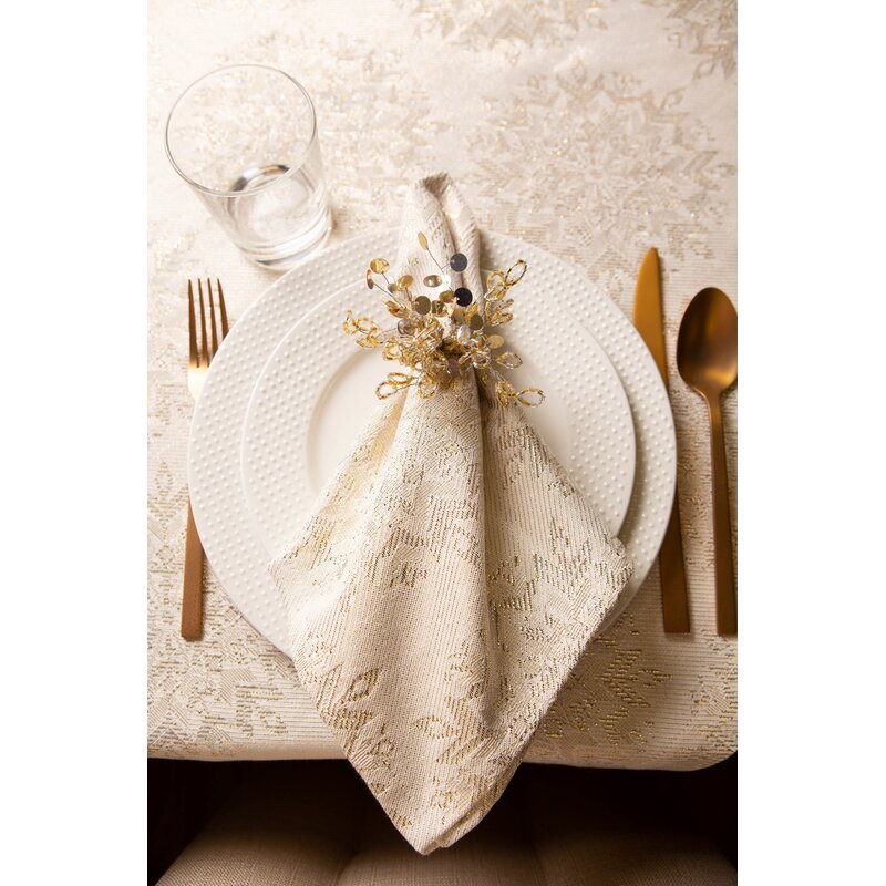 Serrato Winter Sparkle Jacquard Table Cloth