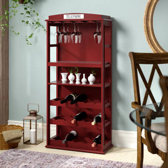 Darby Home Co Belair Phone Booth 15 Bottle Floor Wine Darby Home Co Belair Phone Booth 15 Bottle Floor Wine