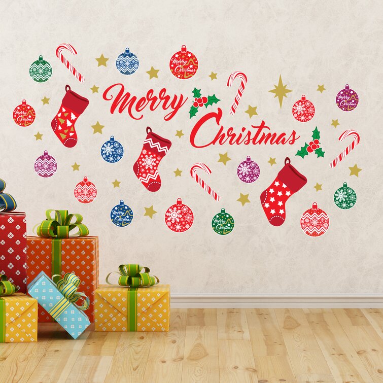 Details about   Wall Decal Merry Christmas Decal Holiday Vinyl Sticker Home Art Decor MA328