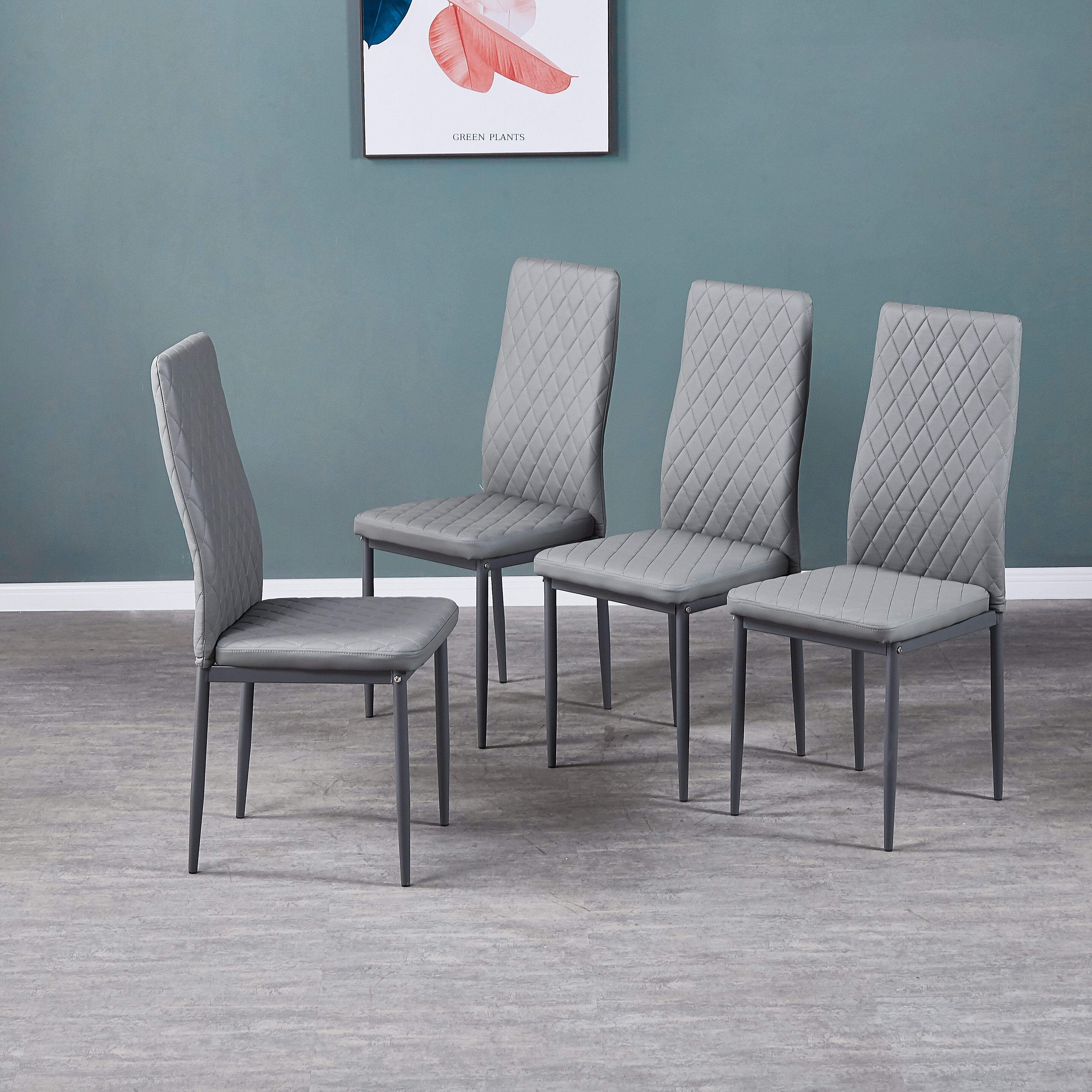 upholstered metal dining chairs