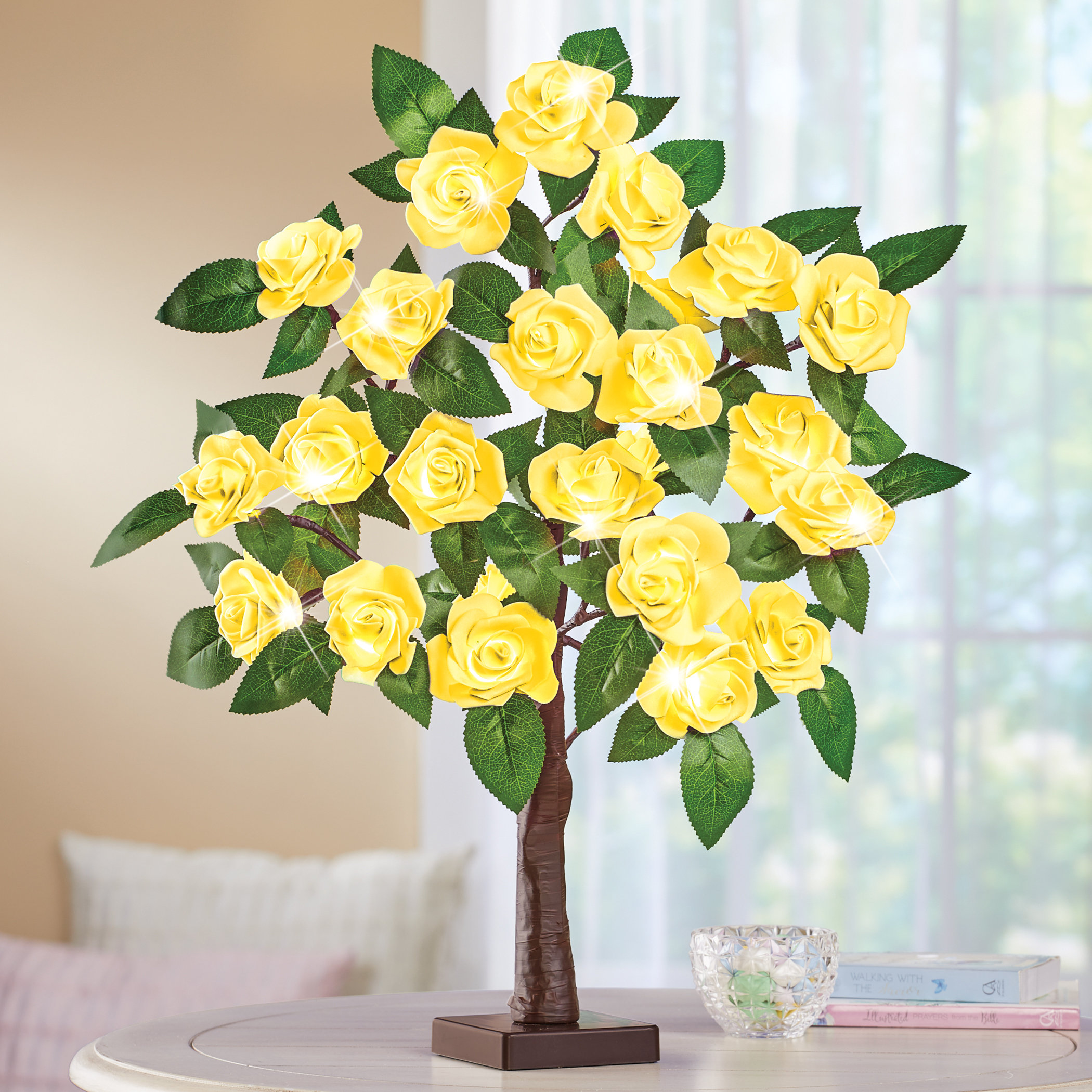 Primrue 24'' Faux Rose Tree Wayfair