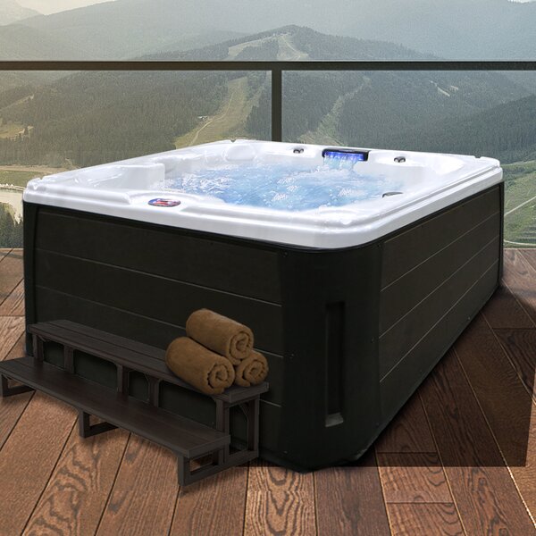 American Spas 7 - Person 30 - Jet Acrylic Square Hot Tub with Ozonator ...