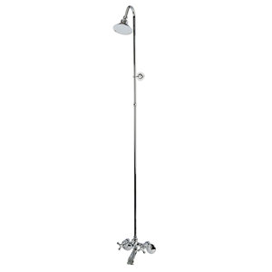 Vintage Wall Mount Clawfoot Tub And Shower Package