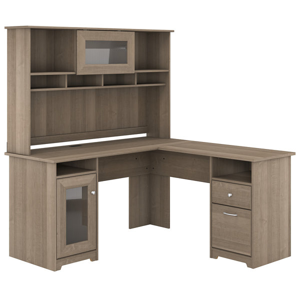 Red Barrel Studio® Hillsdale L-Shape Executive Desk with ...