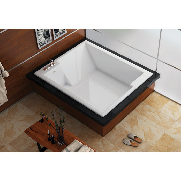 Americh Confidence 72" x 60" Drop In Air/Whirlpool Bathtub ...
