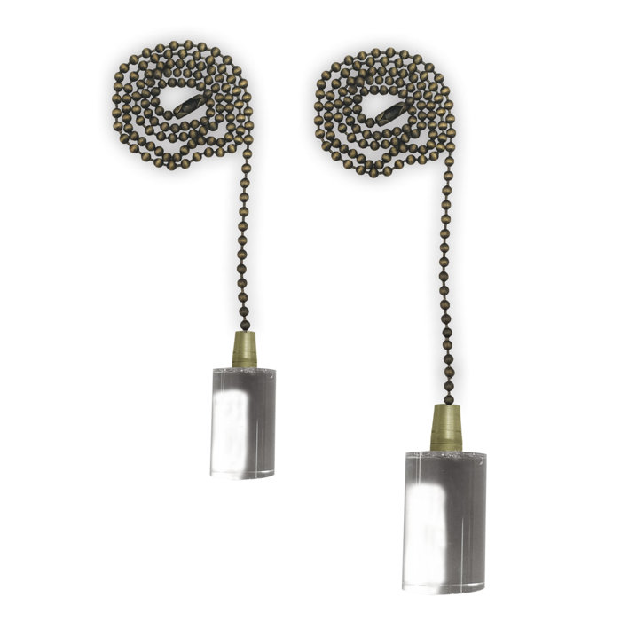 Royaldesigns Cylinder Shaped Lucite Ceiling Fan Pull Chains Wayfair