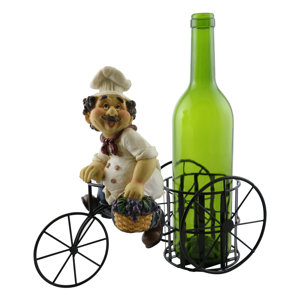 Luann Happy Chef on Bicycle 1 Bottle Tabletop Wi..