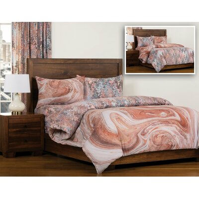 Bushwick Reversible Duvet Set Latitude Run Size Queen Duvet Cover