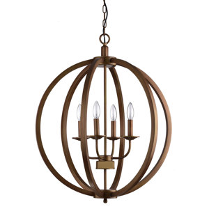 Metal Orb Chandelier Wayfair Brook Hollow Metal Orb 4 Light Chandelier