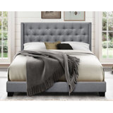 Aadvik Tufted Upholstered Low Profile Standard Bed