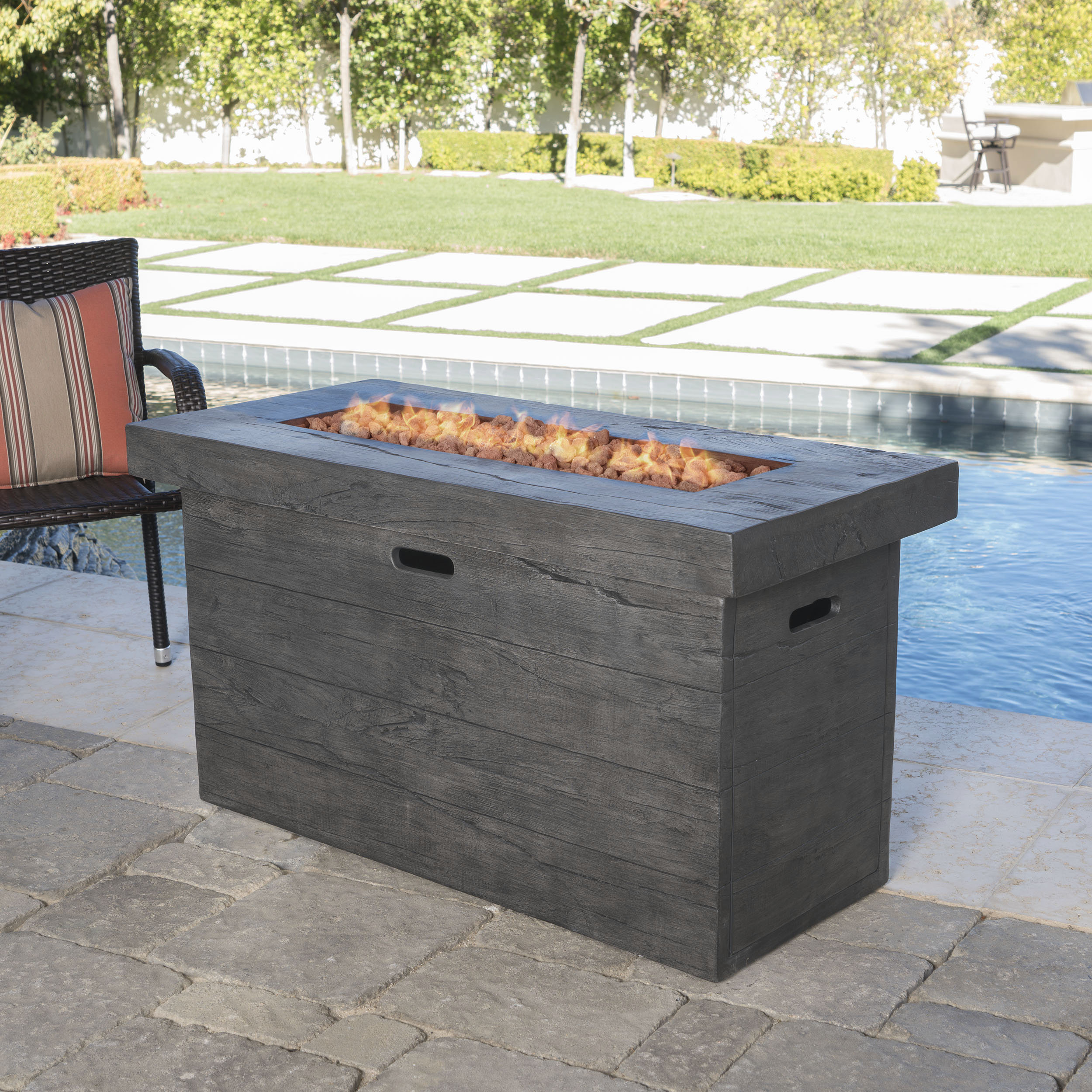 Freeport Park Ralph Concrete Propane Fire Pit Table Reviews
