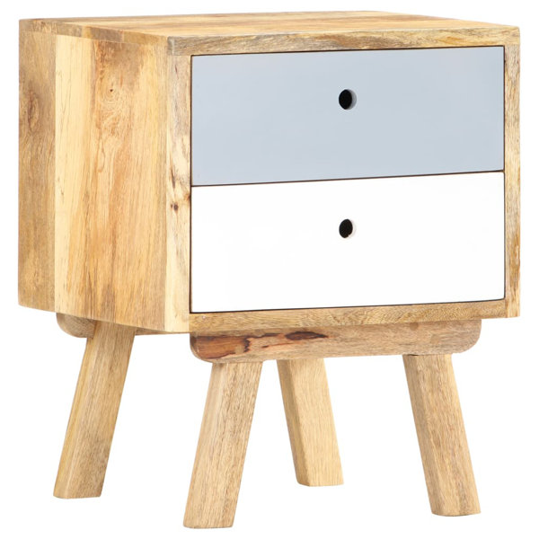 natural light wood nightstand