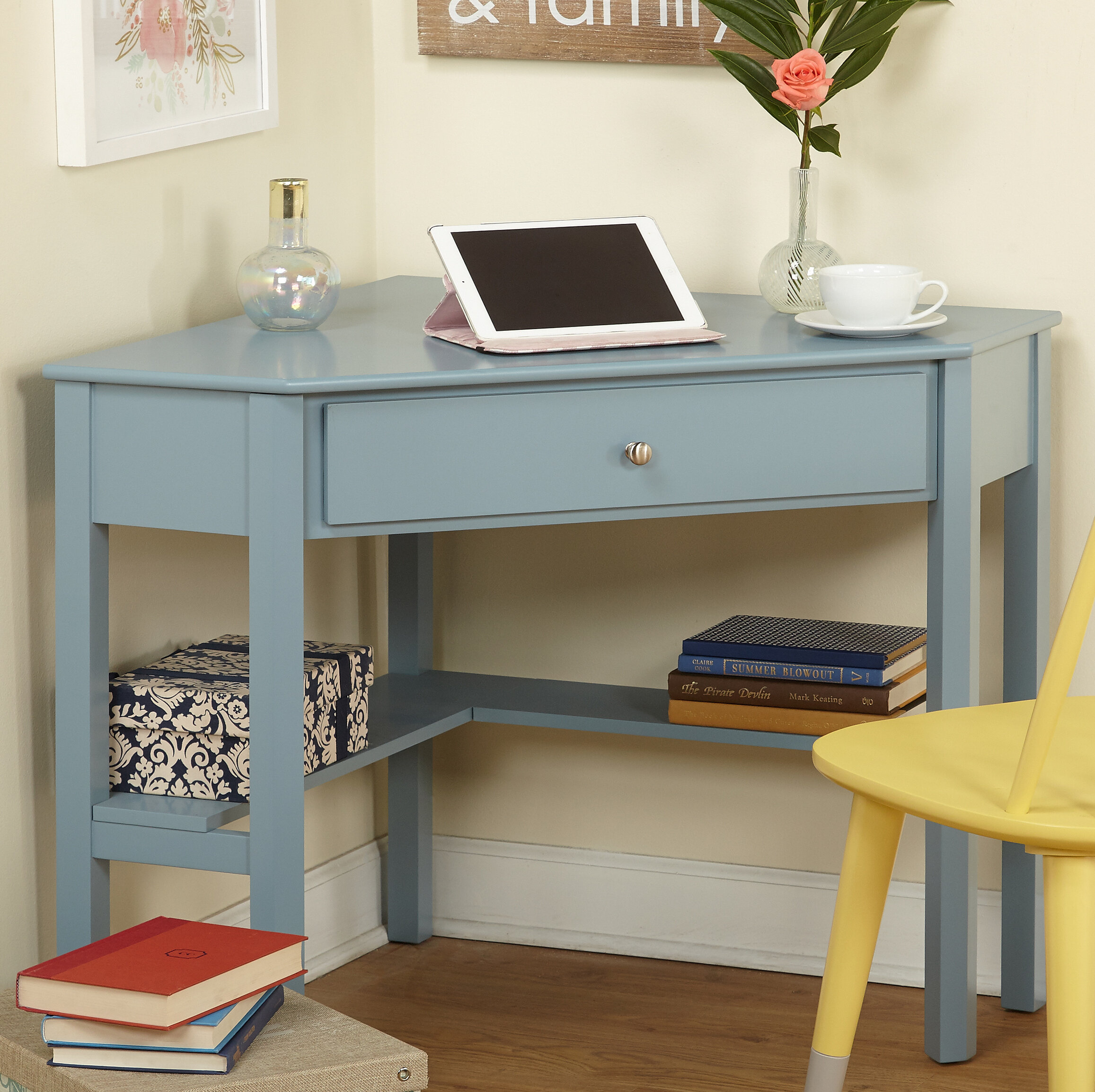 Andover Mills Suri Corner Desk Reviews Wayfair