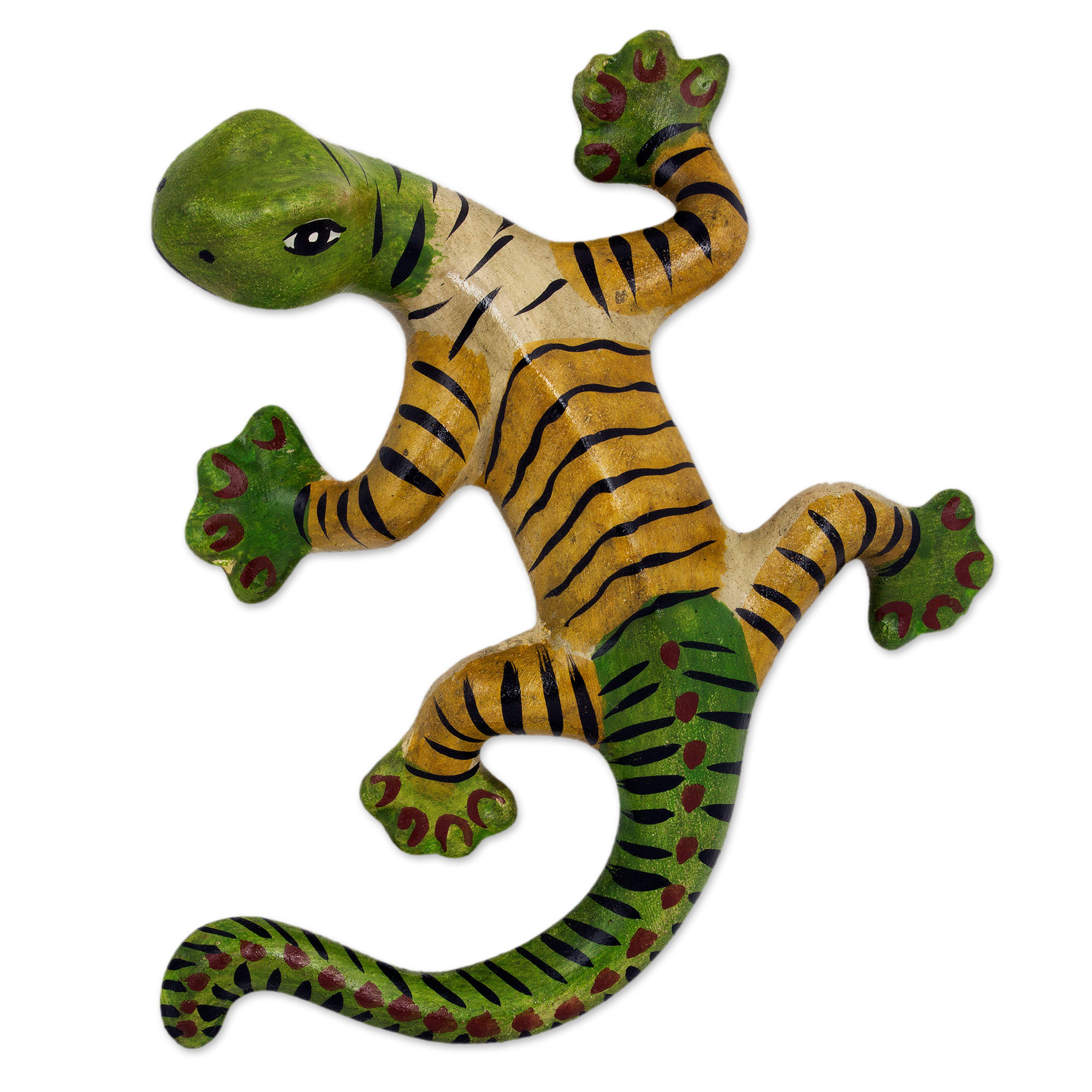Novica Ayon Crafted Ceramic Lizard Wall Decor Wayfair
