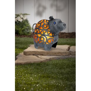 Garden Ornament Lawn Sculpture Yard Art Copper Resin Hippo Head Birthday Gift 