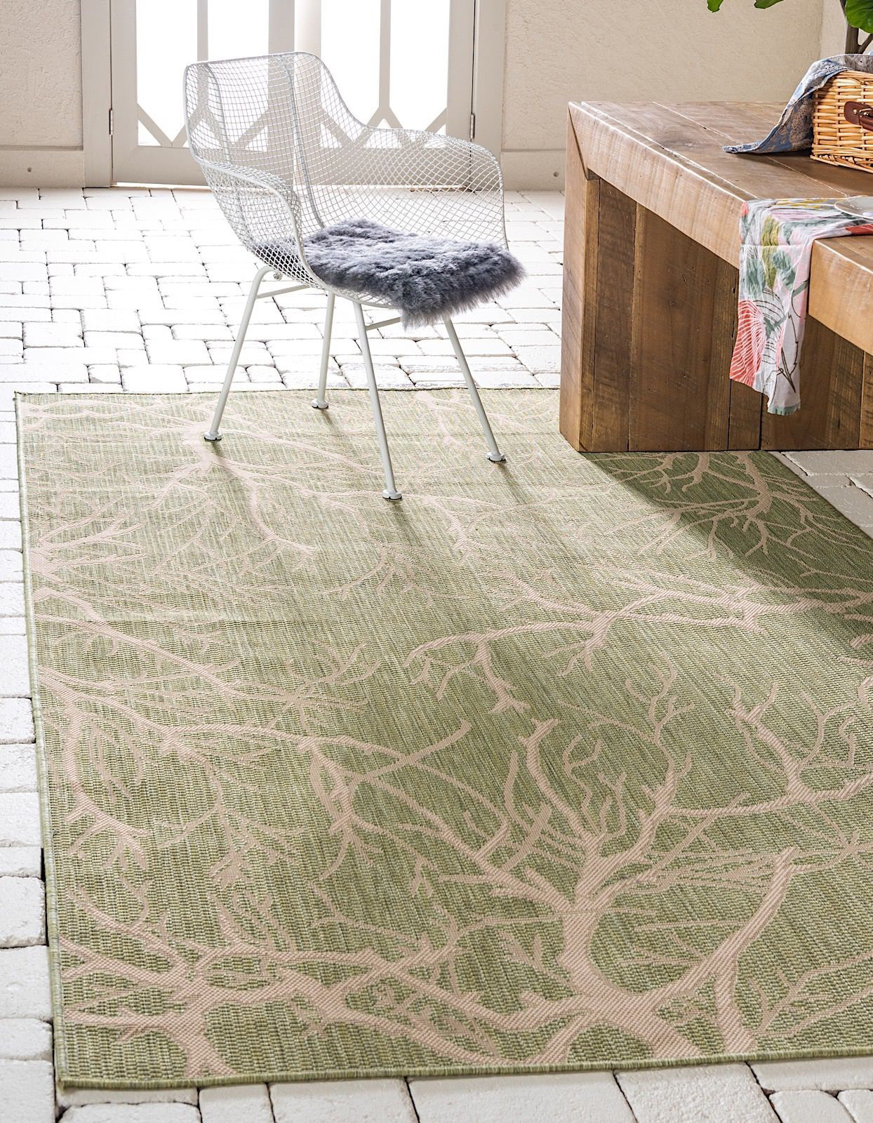 veranda indoor outdoor rug collection on Rugpal Veranda Green Indoor Outdoor Area Rug Wayfair