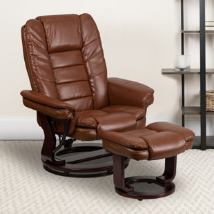 reclining swivel chair with ottoman