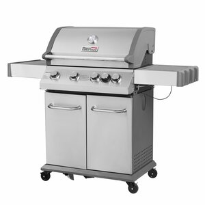 4-Burner Propane Gas Grill with Side Burner