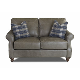 Go to store & view more images Canora Grey Belloreid Leather Loveseat