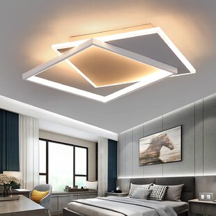LED Decken Leuchte Chrom Beleucht Lampe Beleuchtung Wohn Ess Schlaf Zimmer Diele 