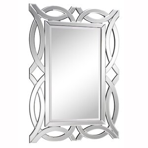 Silver Rectangle Wood Wall Mirror