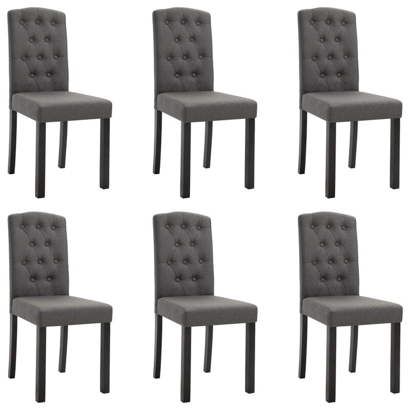 copley upholstered dining chair dark gray