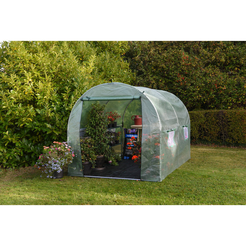 Sol 72 Outdoor Tillotson 6 5 Ft W X 9 5 Ft D Mini Greenhouse Wayfair Co Uk