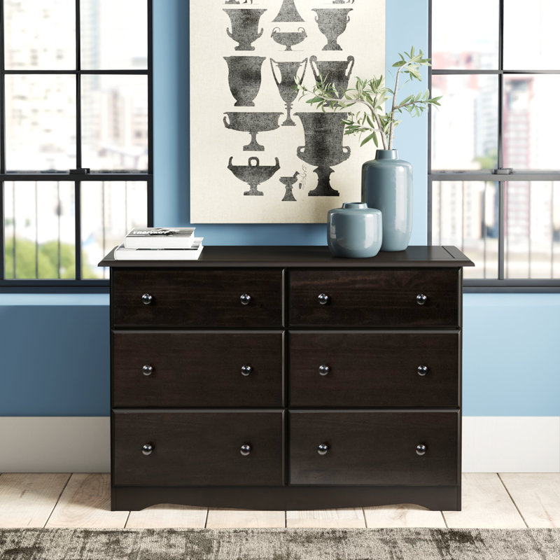 Charlton Home® West Newbury 6 Drawer Double Dresser & Reviews Wayfair