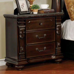 Go to store & view more images Gass 3 Drawer Nightstand by Astoria Grand